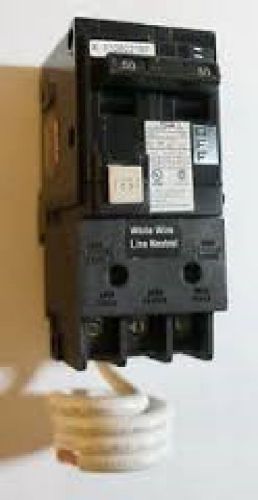 Siemens ITE 2 pole 50 amp plug in QF250 GFI ground fault circuit breaker