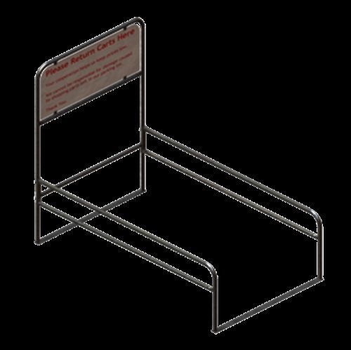 National Cart Co CC-720-28 Double-entry 28&#039;L Cart Corral