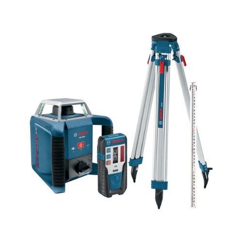 Bosch grl400hck exterior self-leveling rotary laser complete kit with receiver, for sale