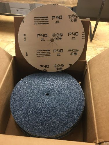 7&#034; X 5/16&#034; Floor Sanding Edger Discs Zirconia 40 Grit (50 Pieces)