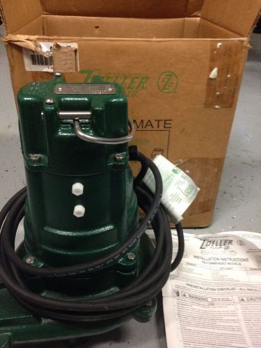 Zoeller N137 1/2 hp Cast Iron Sump/effluent Pump. (non Automatic)