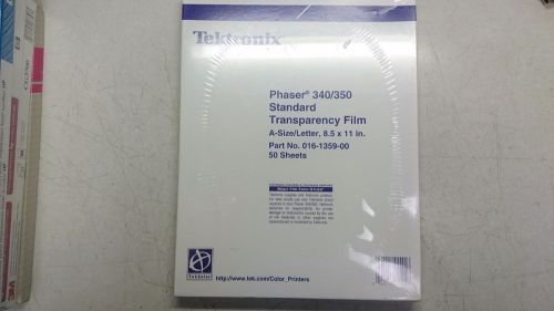 TEKTRONIX PHASER 340/350/360 STANDARD TRANSPARENCY FILM 016-1359-00 50 SHEETS