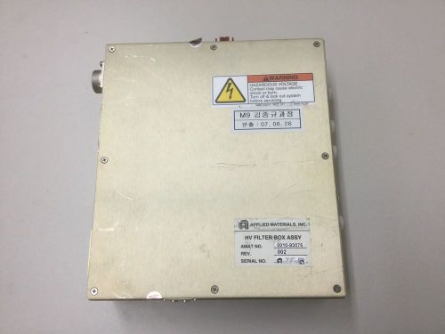 AMAT Applied Materials 0010-93076 HV Filter Box Assembly