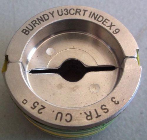 Burndy U3CRT Stainless Steel U Die #2 / #3 AWG Wire White