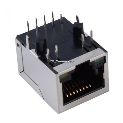 1pc New RJ-45 Network Transformer Built-in LED Indicator Light Jack Socket K2