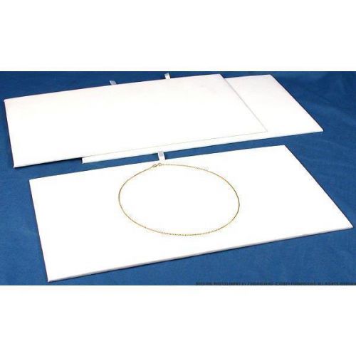 3 Jewelry Chain Display Pad White Velvet Showcase Tray