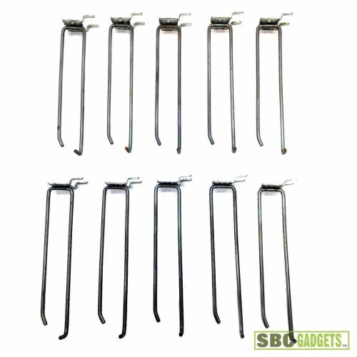 [Pack of 10] Product Peg Wall Hooks w/Item Description Bar (Size: 6.5&#034;)