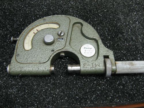 MITUTOYO-INDICATING  MICROMETER-(RANGE 0- 1.000&#034;X 0.0001&#034;) -MODEL 523-107-