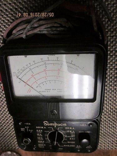 Simpson Model 260 Volt Ohm Meter