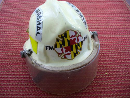 Maryland Fire Marshal White CAIRNS 360? FIRE HELMET Structural