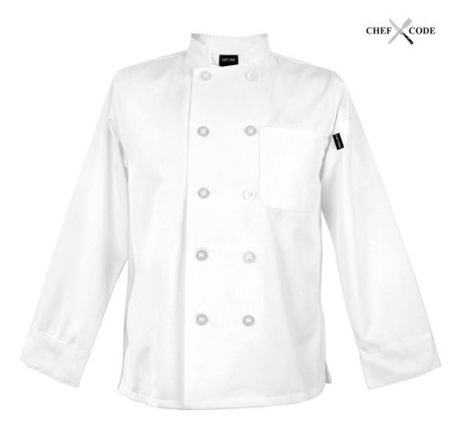 Chef code womens classic chef coat long sleeve chef jackets cc115 for sale