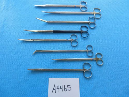 Jarit Pilling V. Mueller Surgical Cardiovascular Vascular Scissors   Lot of 8