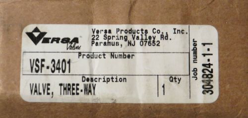 VERSA  VSF-3401, THREE-WAY VALVE.