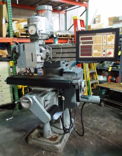 Bridgeport 3-Axis CNC Mill Milling Machine Anilam Crusader II 1.5 HP, 42&#034; Table