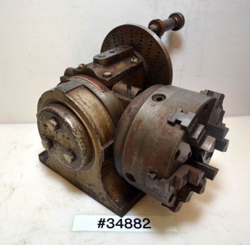 Ellis Dividing Head with 5&#034; 6 Jaw Buck Chuck (Inv.34882)