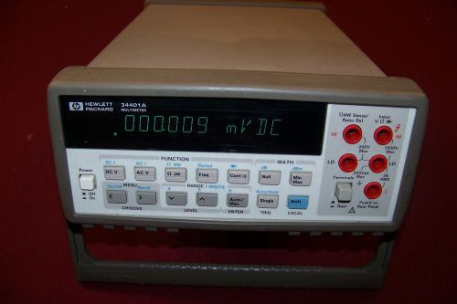 Very nice HP/Agilent 34401A 6 1/2 digit Multi-meter In excellent working order.