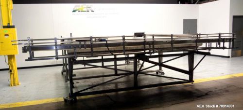 Used- Taylor Model 120X144 Accumulation Table. Has a 120&#034; long x 144&#034; long accum