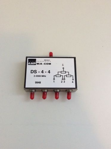 Amp M/A-COM DS-4-4, Broadband Four-Way Power Divide, Lot of 2