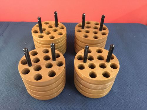 Lot of 4 Heraeus 12-Place Centrifuge Bucket Inserts #54270