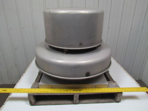 Greenheck GB-130-4X-QD Exhaust Fan Roof mount belt drive 1/4 hp 1ph 115V 50/60Hz