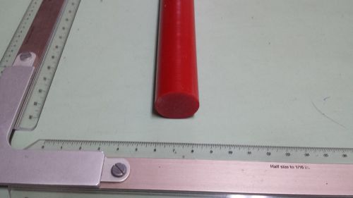 1-1/4&#034; DIA. X 36&#034; LONG URETHANE / POLYURETHANE 95 A RED ROD P/N 11398