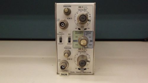 TEKTRONIX 7A26 DUAL TRACE AMPLIFIER