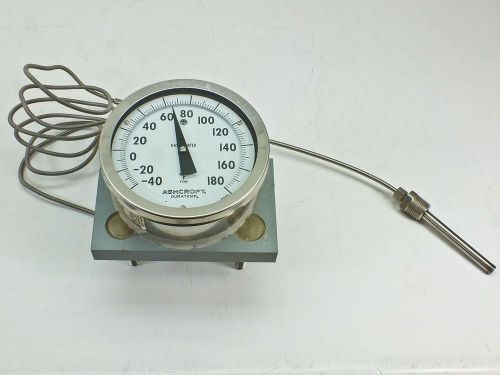 Ashcroft Duratemp Gas Actuated Temperature Gauge -40F to 180F Degrees Q-586