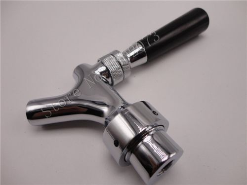 Draft beer chrome faucet with stainless steel lever- connects shank &amp; tap handle for sale