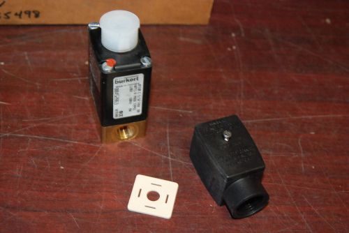 Burkert, 0330 C 5/32, FKM BR, Valve, 1/4&#034;, 120V, W/ Wire Connector, NEW