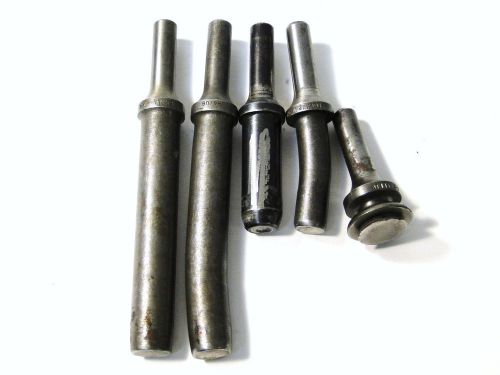 5 pc straight, offset &amp; flush 0.401 rivet sets for rivet guns aircraft tools for sale