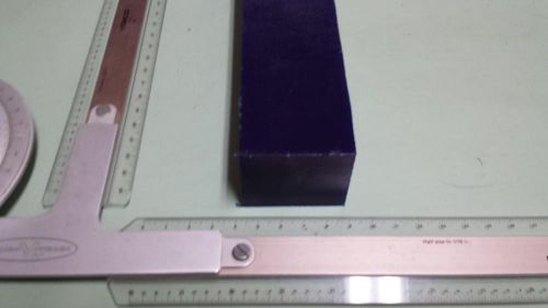 1-7/8&#034; x 2-3/8&#034; x 48&#034;  urethane / polyurethane 90 a dark blue bar p/n 11380 for sale