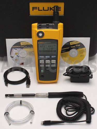 Fluke 975 AirMeter Indoor Air Quality IAQ Meter w/ Velocity Probe 975V