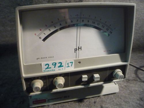 BECKMAN ZEROMATIC SS3 - MODEL # 36 - PH METER (ITEM # 292/17)