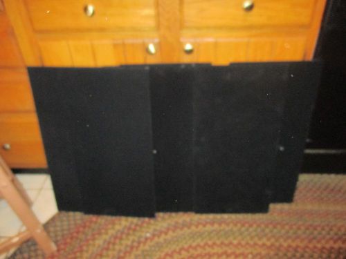 Lot of 4 black VELVET JEWELRY DISPLAY BOARD - DDX