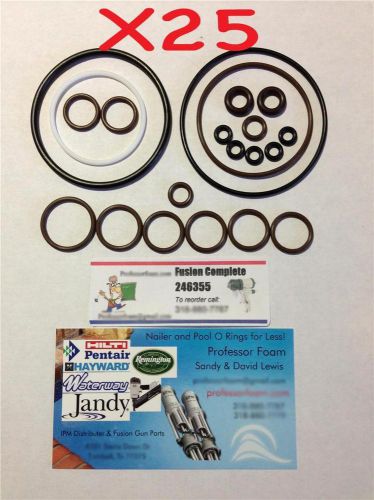 25 kits 246355 O-ring Rebuild Kit fits Graco Fusion Gun Air Purge AP Low Cost PF