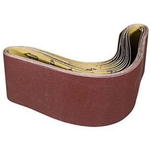 Aleko® 4&#034; x 36&#034; 120 grit aluminum oxide sanding belt, 10-pack premium aluminum for sale