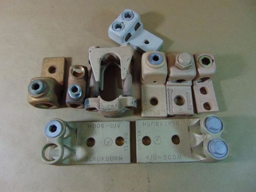 LOT Electrical Mechanical Lugs Burndy QA40-B T&amp;B T-35 Blackburn TL400 Steampunk