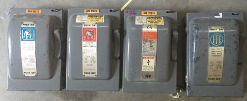 ITE BULL DOG VacuBreak 30A 600V 3P Safety Switch Cat. No. F-351  LOT#152