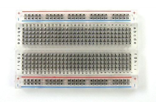 Mini Universal Clear Solderless Breadboard 400 Contacts Tie-points Available
