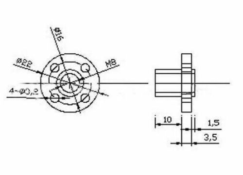 300mm Lead Screw 3D Printer Z Axis Lead Screw 300 MM Lead Screw 8mm Screw Pitch