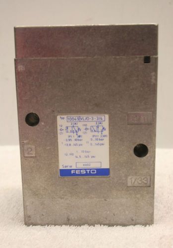 FESTO VL/0-3-3/4 Pneumatic Valve **New NO Box** Series K602 (#2)