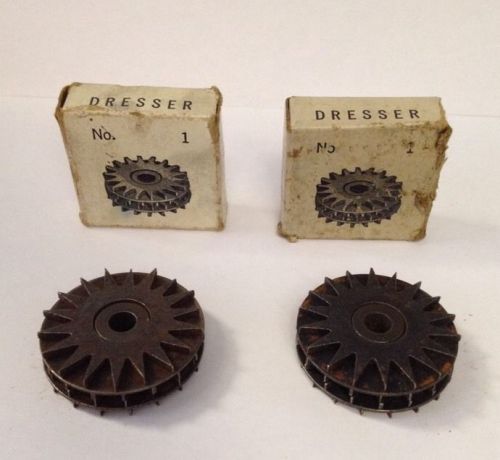 2 Huntington Grinding Emery Wheel Dresser Cutters No. 1 NOS Desmond Stephan