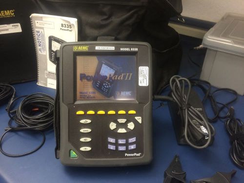 Aemc 8335 powerpad 3-phase power quality analyzer w/3 ct&#039;s for sale