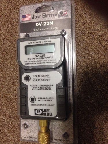 Jb dv-22n hand-held digital vacuum micron gauge for sale