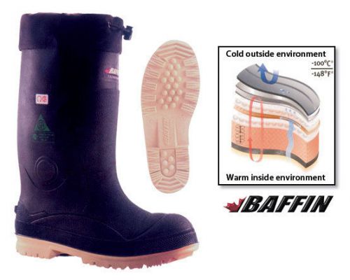 Men&#039;s Baffin Titan Rubber Insulated Winter Work Boots Black Size 12