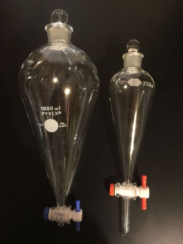 Separatory Funnel 250ml and 1000ml w/ teflon stopcock