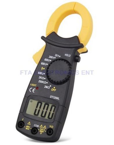 Ac/dc multimeter electronic tester digital clamp volt meter ohms large display for sale