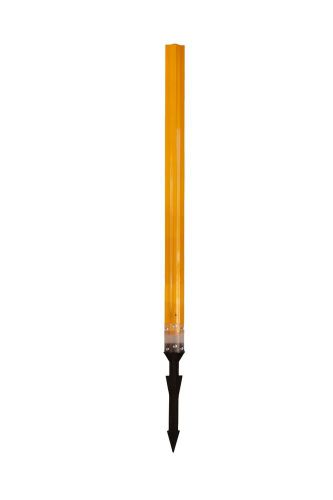 Flexstake Flat Soil / Ground Mount Delineator...Flexible Post...48&#034;...YELLOW