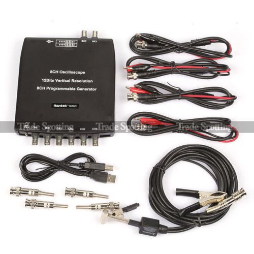 Hantek 1008c 8 channel automotive diagnostic oscilloscope daq program generator for sale