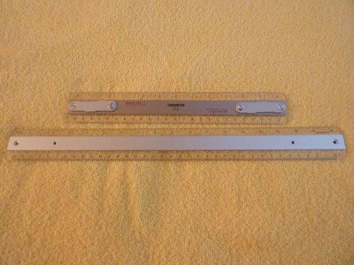 Vemco 12&#034; drafting ruler for drafting mechanical arm..Also 18&#034; bonus ruler